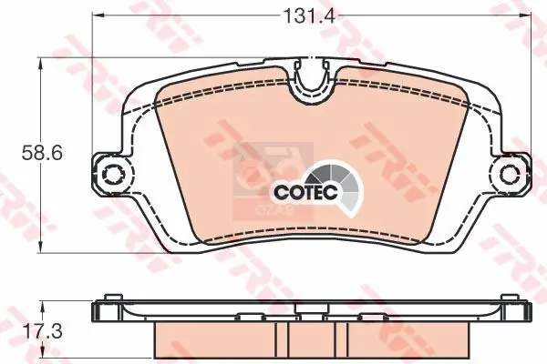 Store code: GDB2029 for brake pad rear 13 RANGE--. x 4.