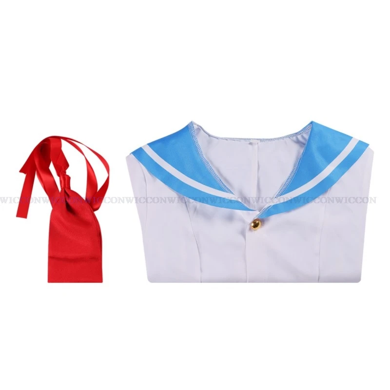 Traje de Cosplay de juego de Anime ATRI:My Dear Moments Atri, vestido de peluca, uniformes de marinero de Halloween, atuendo de juego de rol para mujeres y niñas