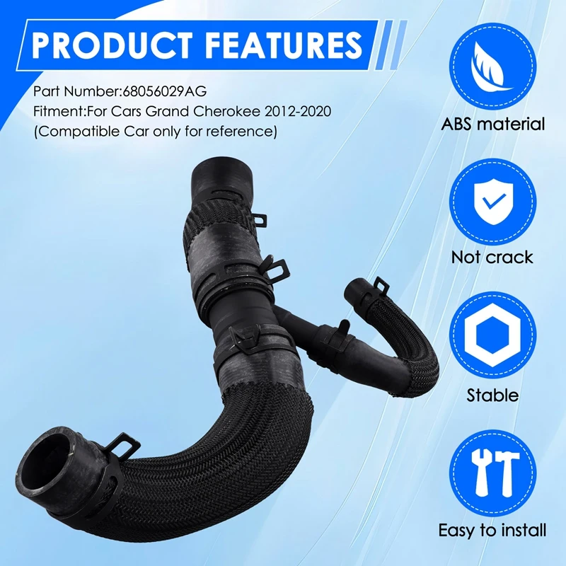 Car Radiator Coolant Hose 68056029AG Fit For Jeep Grand Cherokee 2012-2020