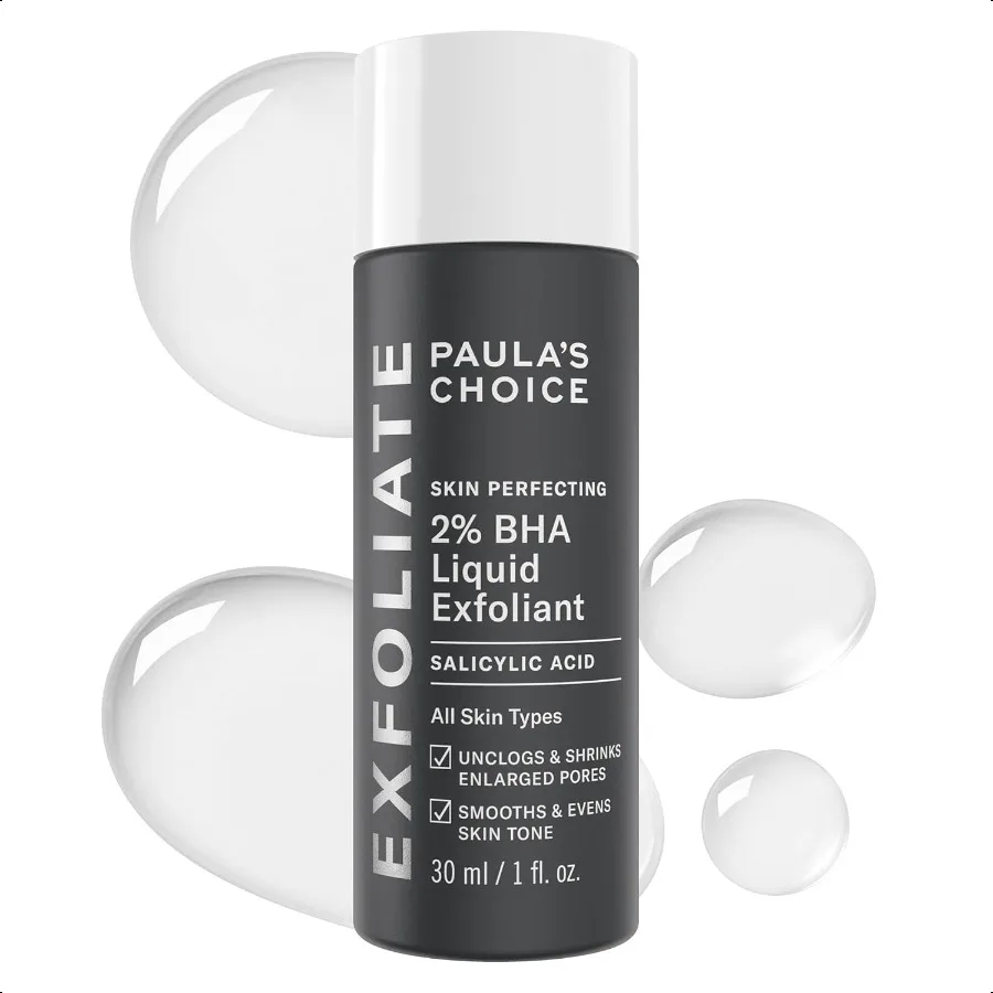 Paula's Choice SKIN PERFECTING 2 BHA Exfoliante líquido de ácido salicílico Exfoliante facial para poros agrandados, arrugas, líneas finas Sui