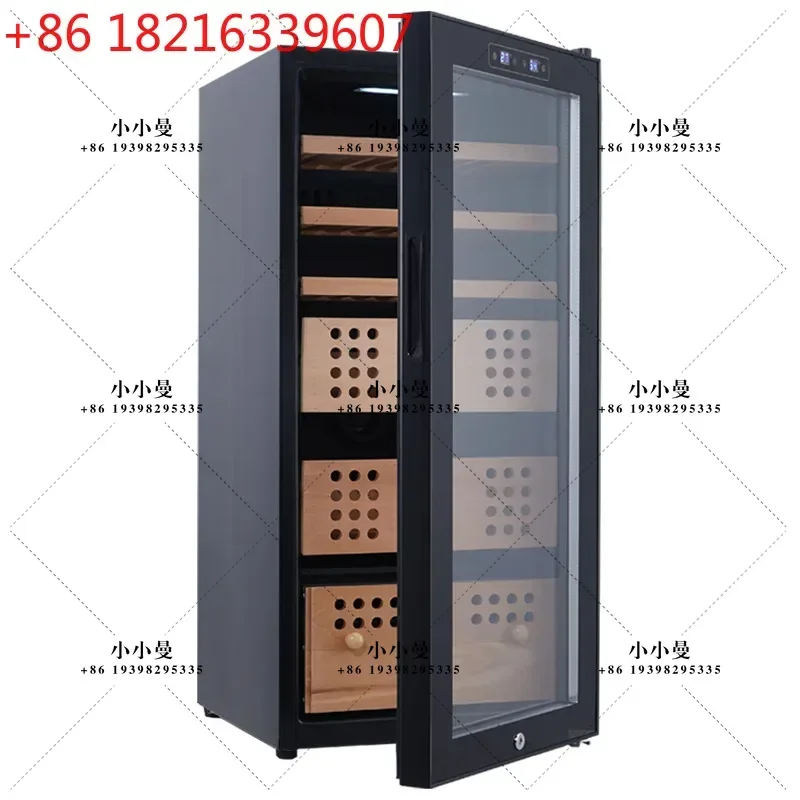 Intelligent constant temperature and humidity cigar cabinet compressor cedar wood pavilion free-range bare nourishment