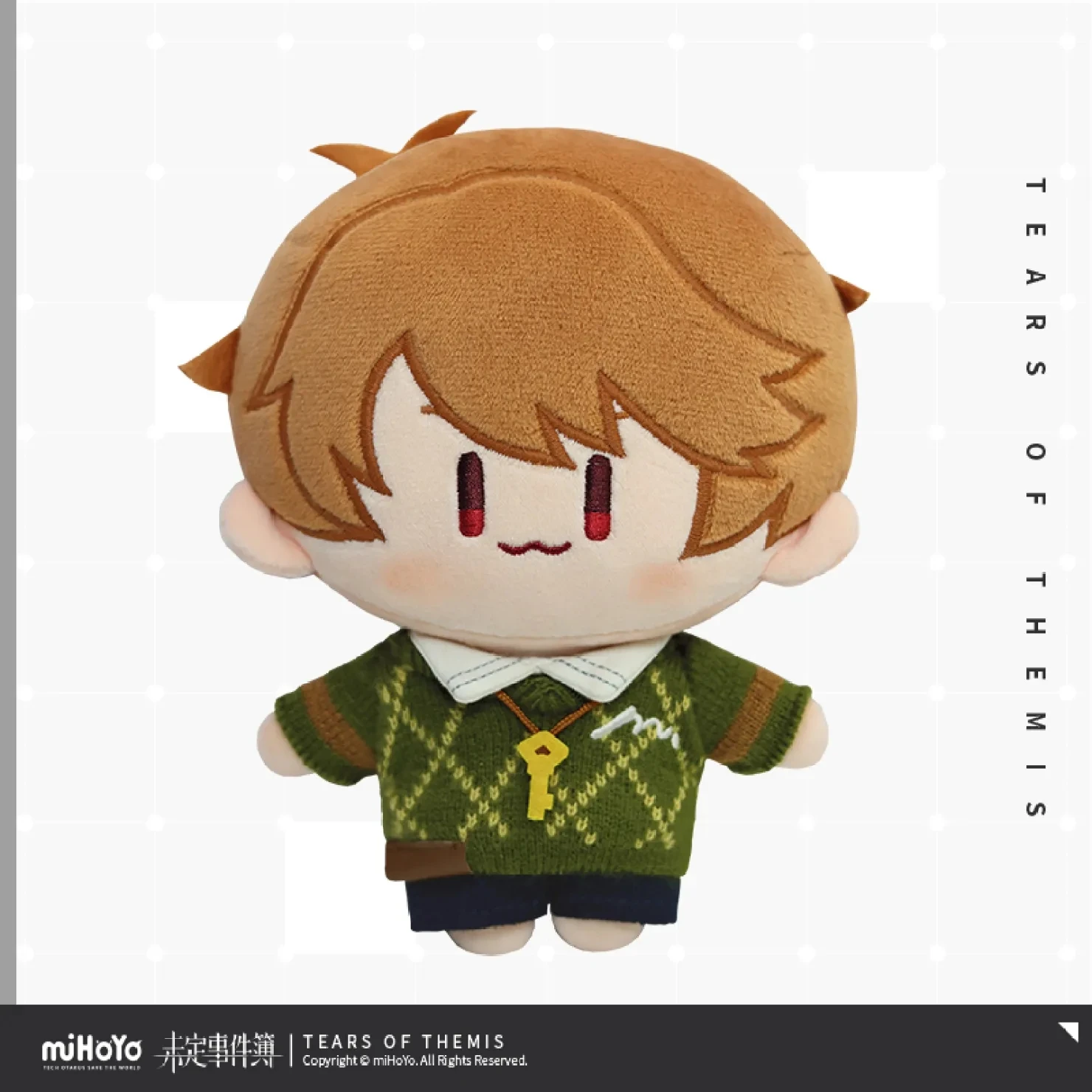 [Echte] Mihoyo Spel Tranen Van Themis Karakter Pluche Kussen Luke Artem Vilhelm Marius 16Cm Hanger Anime Plushie Kerstcadeaus