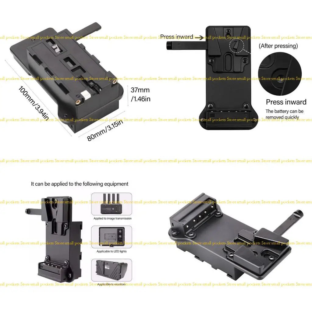 r1wd-vタイプの電源バッテリープレートアダプターf550-f750-f970の交換