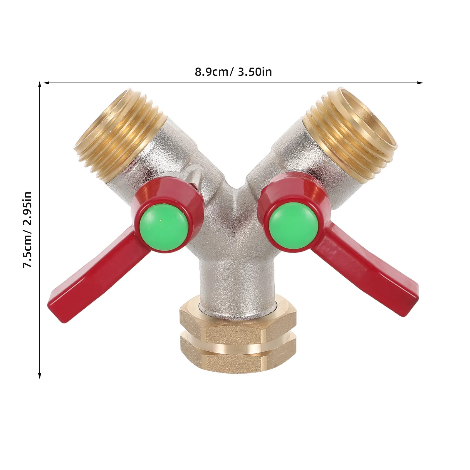 Garden Water Diverter Hose Dual Connector Distributor Valve Splitter Connectors and Fittings
