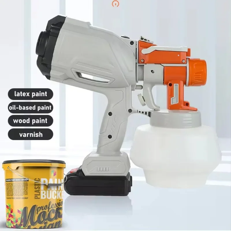 

Household DIY Battery Power Tools HVLP Electric Cordless Paint Putty Wall Spray Gun