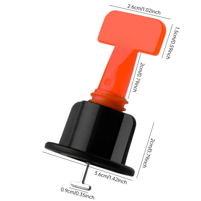 50pcs Premium Plastic Tile Leveling System Kit - Reusable Wall and Floor Clips with Adjustable Spacers for Perfect Alignment