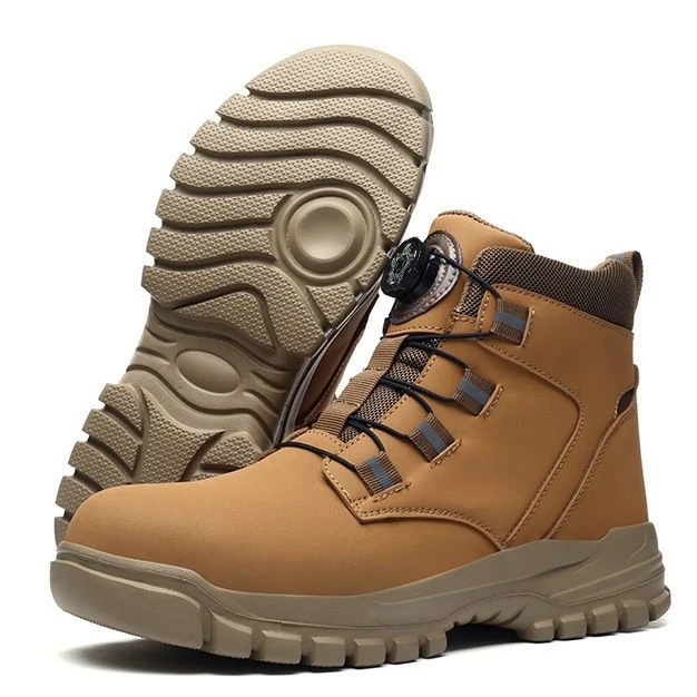 Indestructible Steel Toe Men's Safety Shoes Light Men's Work Boots Anti Smash Impact Resistant Construction Industrial Footwear