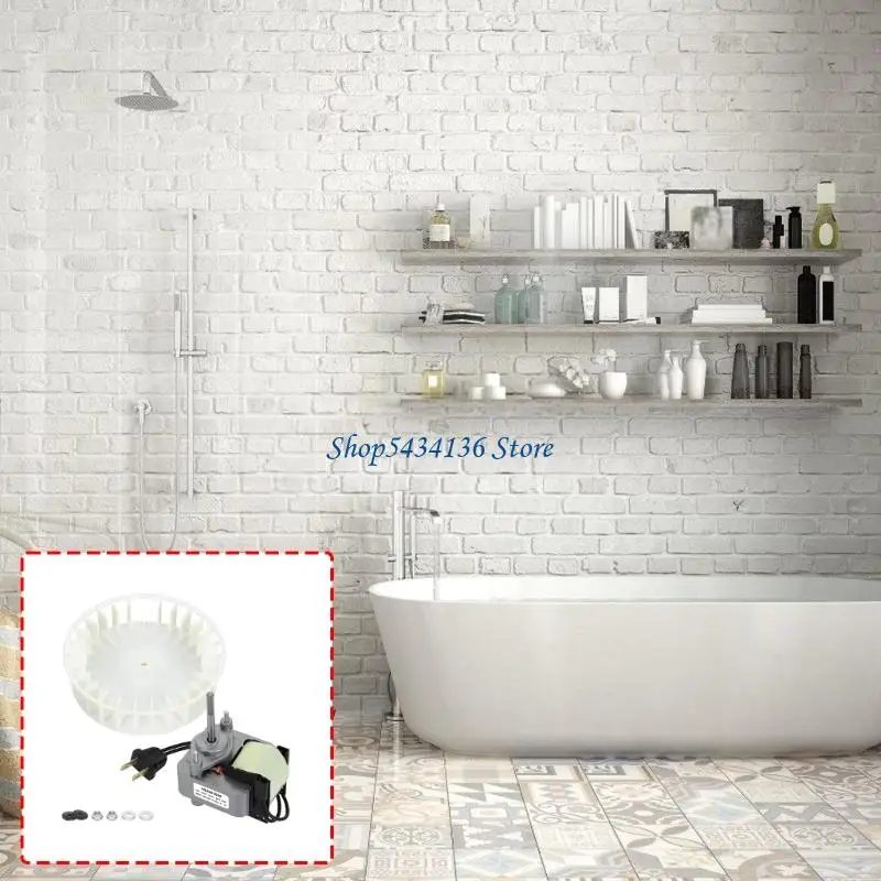 

H7ED 120V 70CFM S99080166 Universal Bathroom Vent Exhaust Fan Motor with Blower Wheel