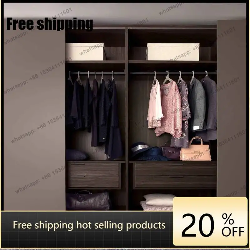hot  Vintage Japanese Wardrobes European Style Cheap Space Saving Wardrobes Wooden Storage Bedroom Armadio Guardaroba Furniture