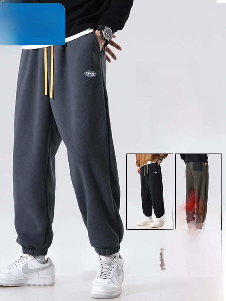 

Мужские модные брюки-карго Paul 2025 с флисовой подкладкой, ультратеплые, с эластичным поясом, повседневные длинные брюки из полиэфирного волокна