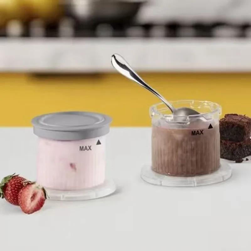 Cost Effective 3Pcs Ice Cream Maker Dessert Cups Ice Cream Storage Container Cup