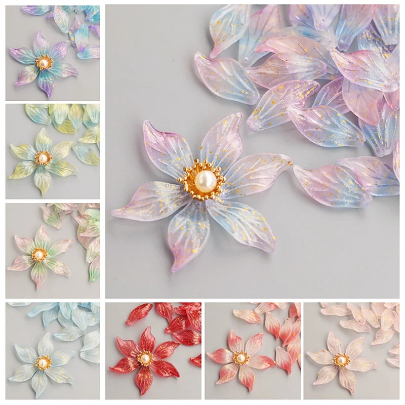 

10pcs 14x30mm Leaf Petal Shape Handmade Lampwork Glass Loose Pendants Beads For Jewelry Making DIY Crafts Findings