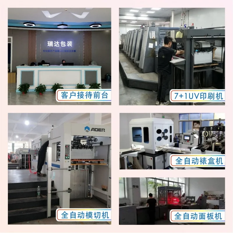 Custom Box High-End Luxury Custom Cosmetic Packaging Box White Cardboard Box Plastic Bottom Box Small Batch