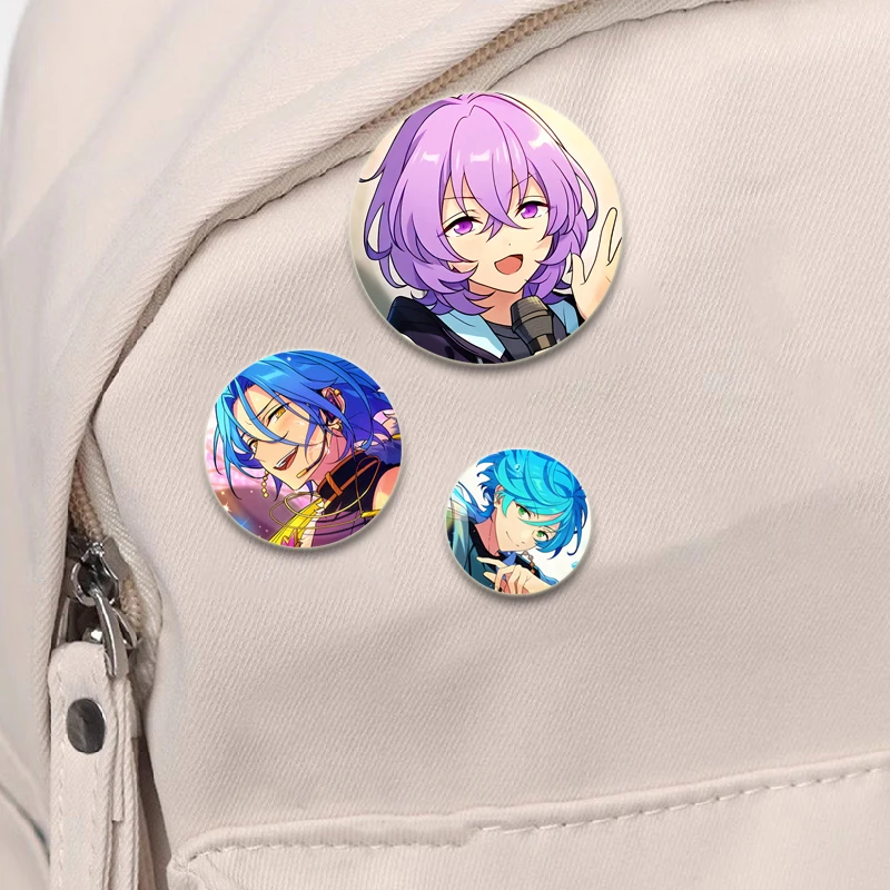 Conjunto estrelas jogo emblema hidaka hokuto harukawa sora shinkai kanata broches cosplay esmalte pinos para chapéu mochila jóias presentes