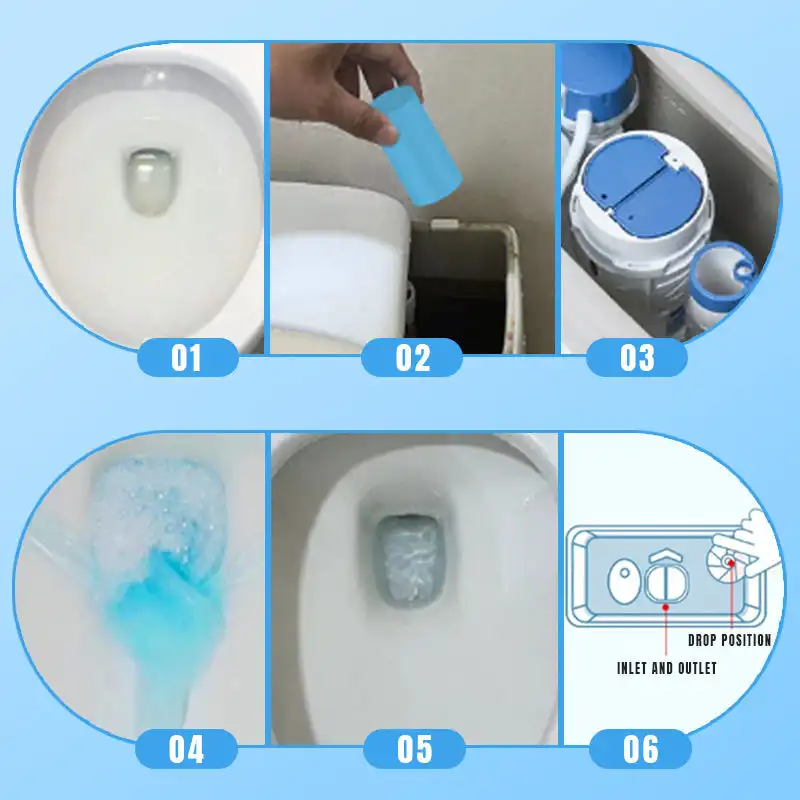 Effective Concentrated Descaling Toilet Cleaning Stick,Automatic toilet cleaner cleaner,for Deodorizing & Descaling