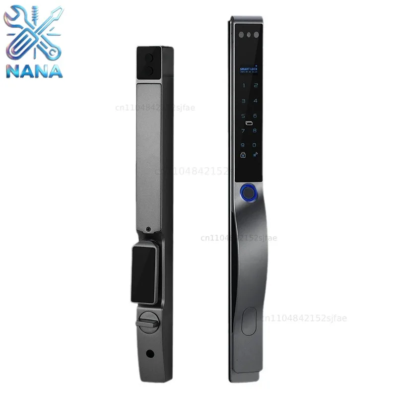 Graffiti automatic broken bridge aluminum waterproof and antifreeze smart fingerprint lock password lock waterproof automatic