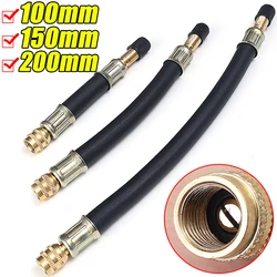 100/150/210mm Car Tyre Valve Inflator Extension Tube Rubber Tyre Valve Adapter Flexible Hose Auto Motorbike Bicycle Accessories