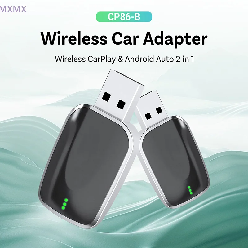 

2in1 Wireless CarPlay Android Auto Adapter AI Mini Box Plug&Play Automatic Connection Compatible With 99% Of Cars For Car Radio