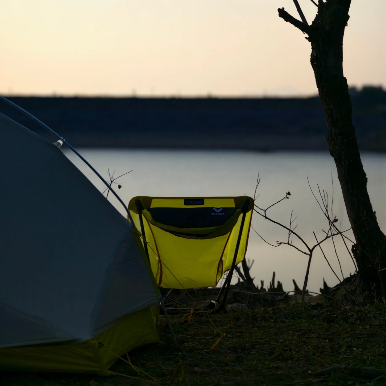 580g Ultralight Moon Chair Portable Folding Camping Chair 7001-T6 Aluminum Frame Mesh Seat for Hiking Backpacking view 6