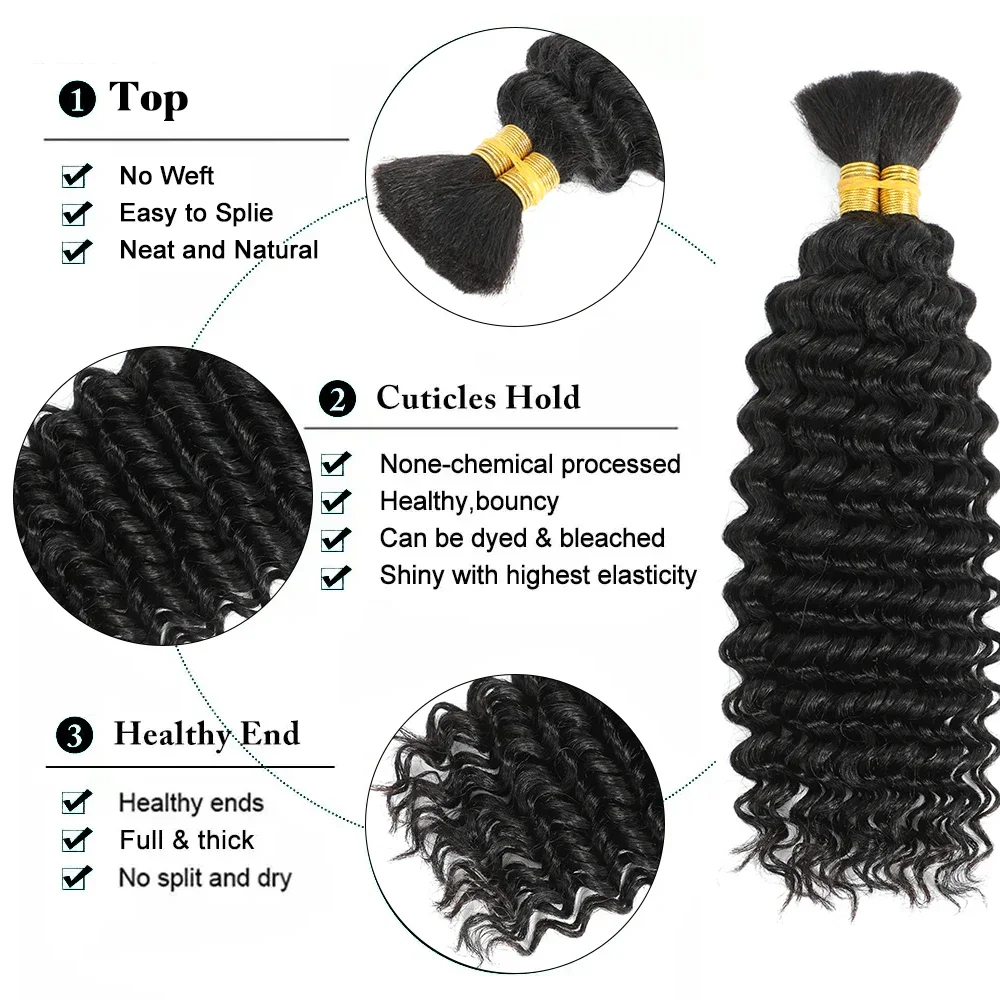 Curly Deep Wave Human Hair Bundles 30 Inch Bundles Raw Hair 100% human hair Brazilian Hair Bundle Weaving Extensions