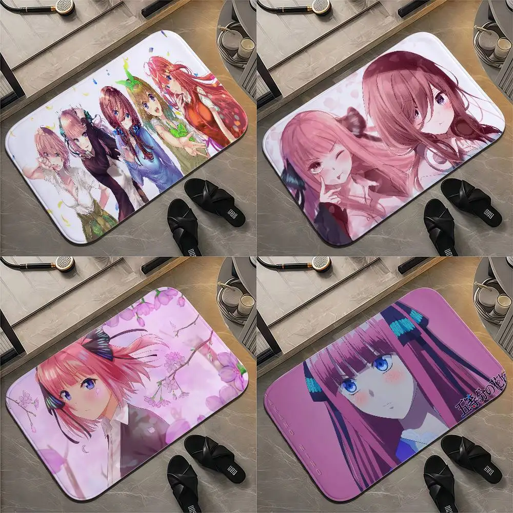 

The Quintessential Quintuplets Floor Mat Printed Large Carpets Room And Bedroom Carpets Bathroom Anti Slip Door MATS Small Carp