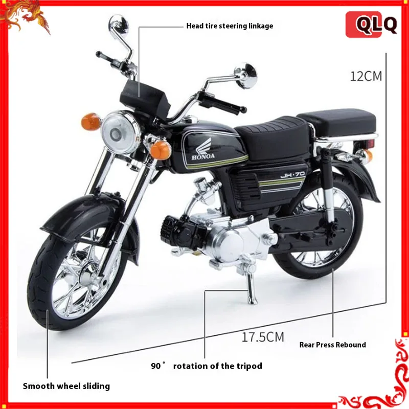 Gegoten legering motorfiets model retro jialing motorfiets desktop decoratie model indoor collectie speelgoed jongen verjaardagscadeau