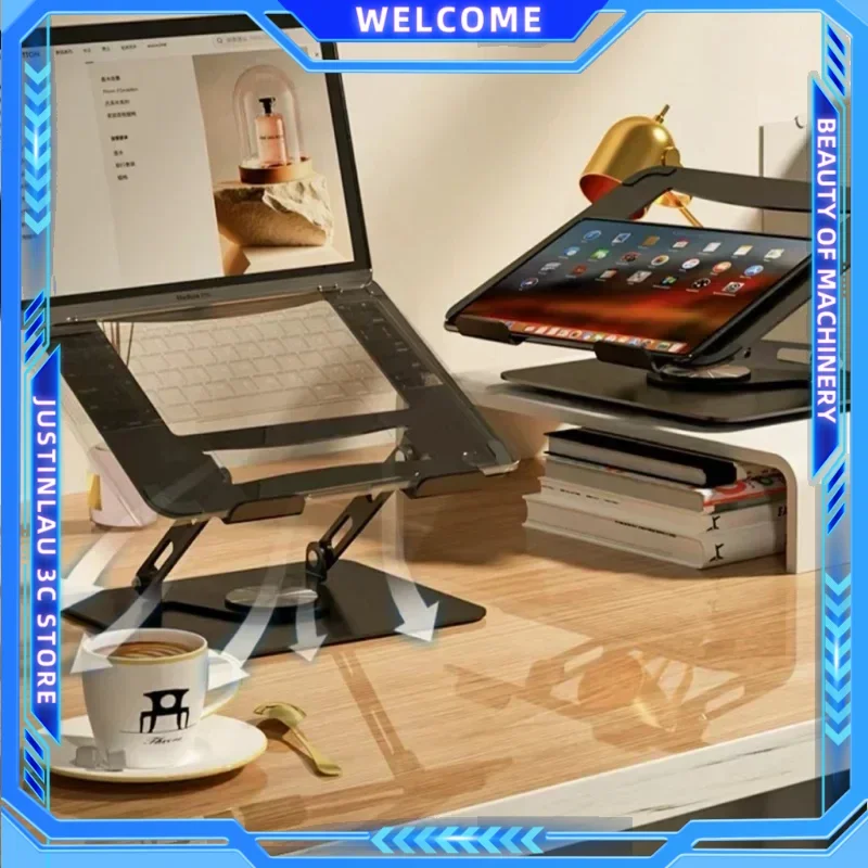 Laptop Stand Foldable Aluminium Alloy Portable Laptop Stand High Quality Computer Stand Suitable for Laptops up to 17.3 Inch