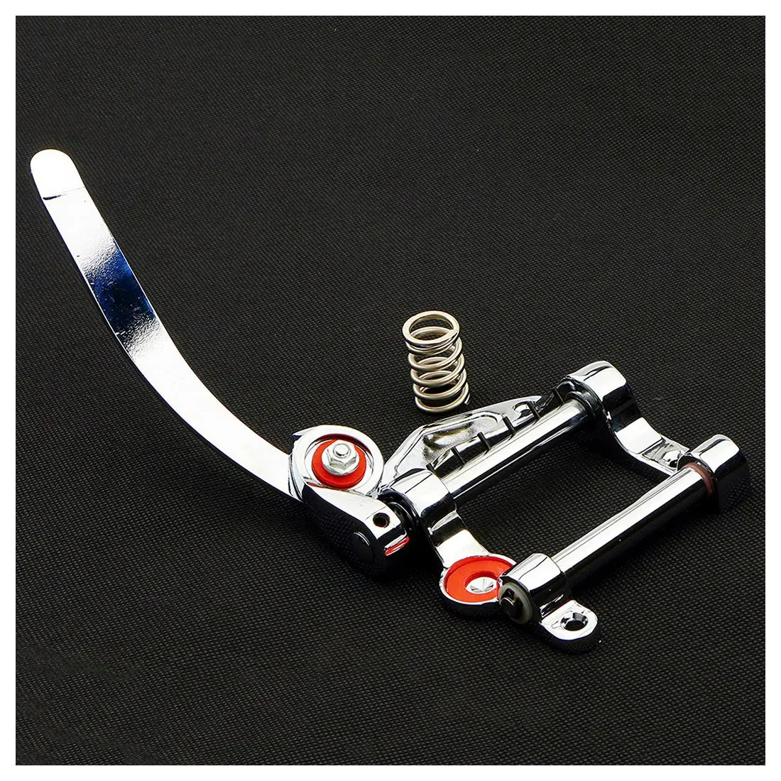 Guitar Vibrato Tailpiece Tremolo Flat Top Body Tremolo Unit Vibrato Bridge for Tele, SG, LP, ETC Electric Guitars(Silver)