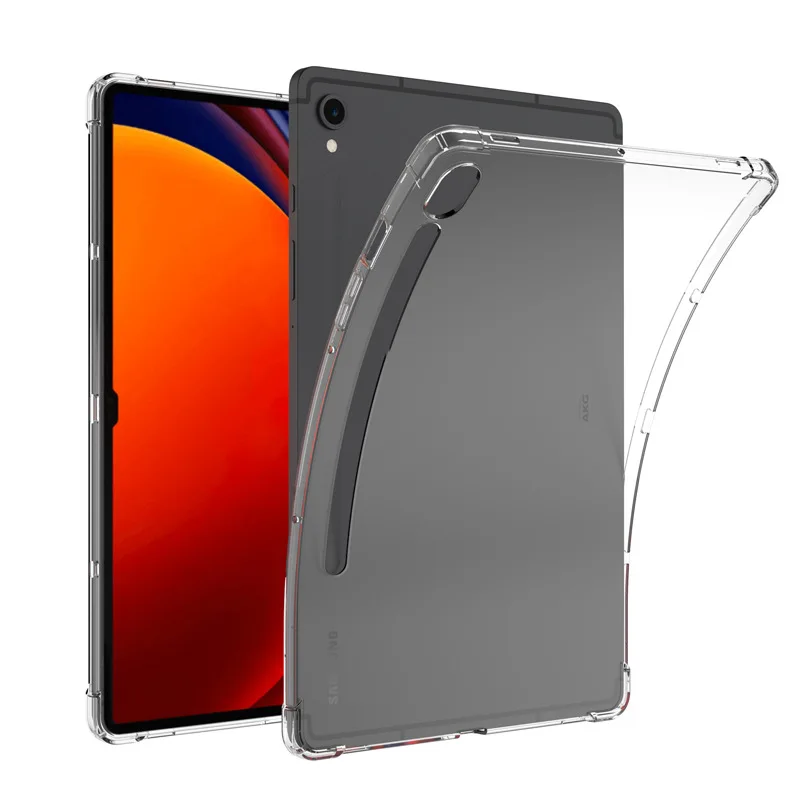 

For Samsung Galaxy Tab S10 FE 10.9 inch 2025 SM-X520 SM-X526B Airbag Anti-drop TPU shell S7 S8 S9 FE Transparent Silicon Cover