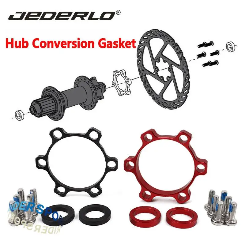 JEDERLO Axle Drum Modification Gasket Front Fork 100 Turns 100 * 15MM Rear 142 Turns 142 * 12MM Conversion Gasket