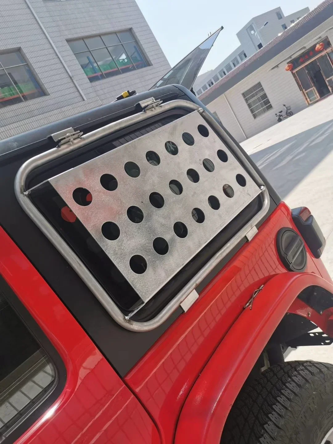 Offroad 4x4 Accessories Rear Door Triangular Window Glass Plate Cover For Wrangler JL Auto Parts