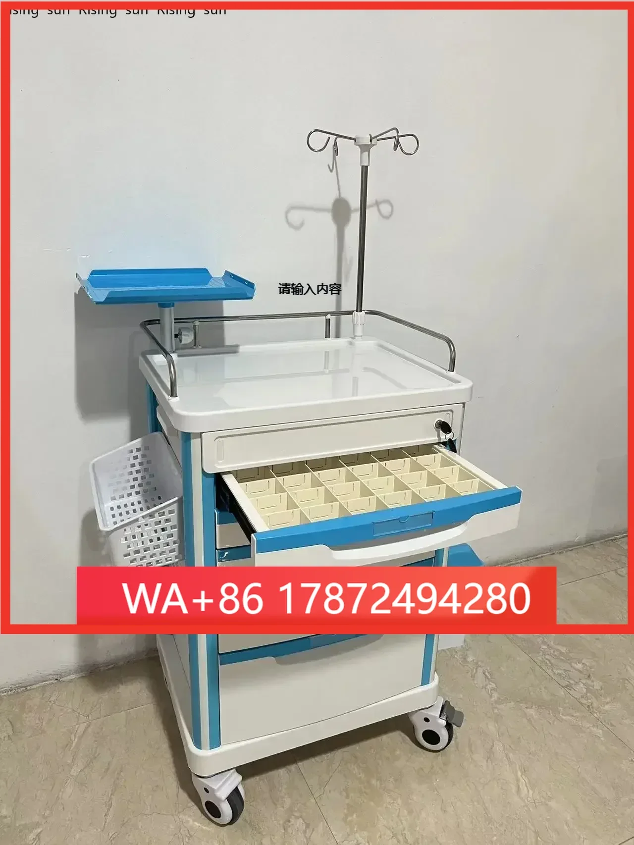 Nbridge ORP Workstation Adand ENT Instrument Emergency Endoscopy Trolley Cart