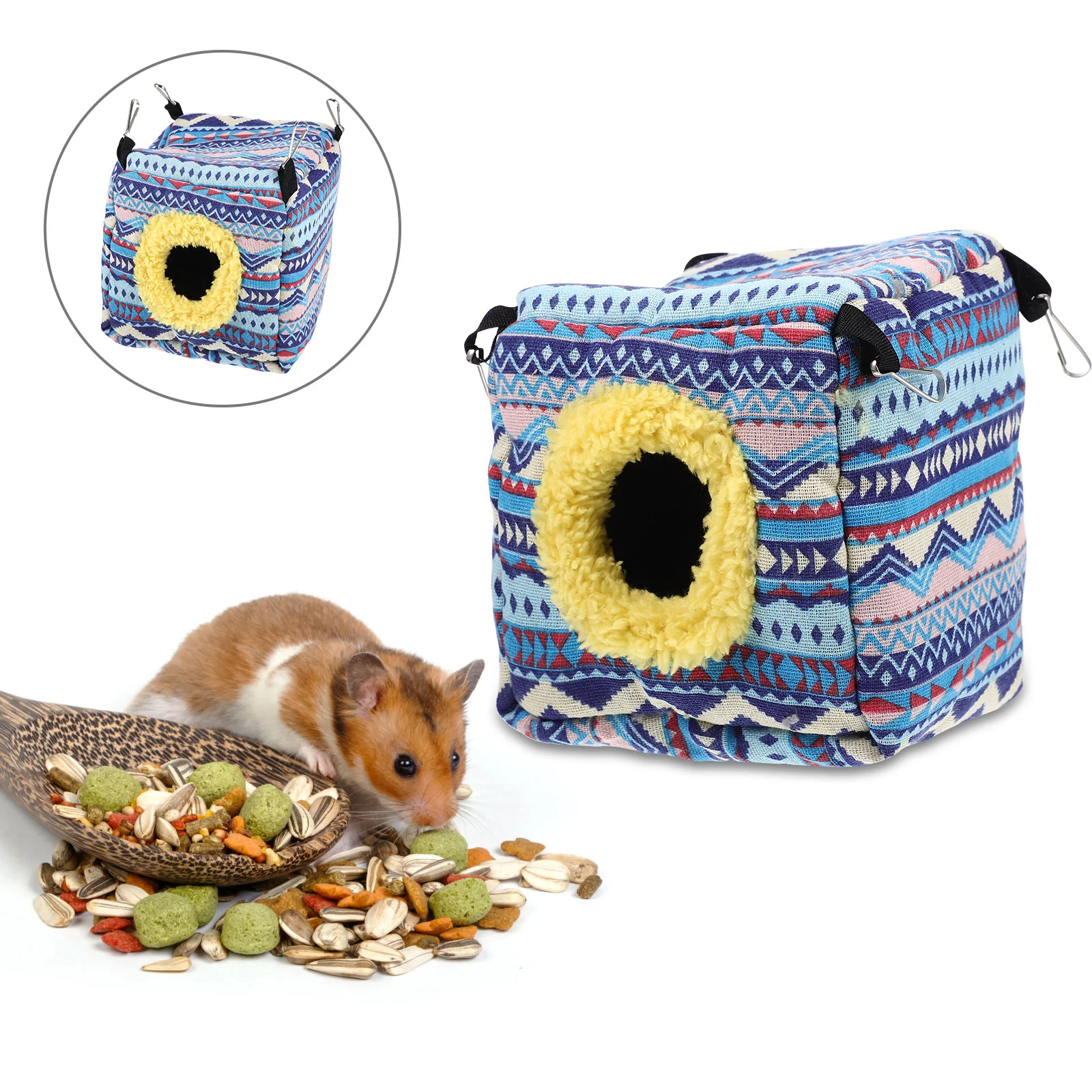 

Small Animals Hamster Nest Hammock Bunnies Cotton Rabbit Winter Supply