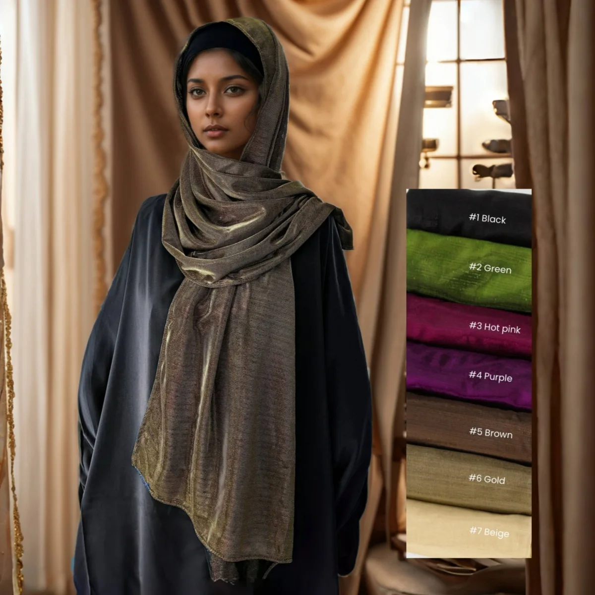 Nouveau Foulard lumineux couleur unie brillant longue écharpe femmes châle enveloppement musulman Hijab Turban Bandanas Bufanda Foulard Turbante Mujer