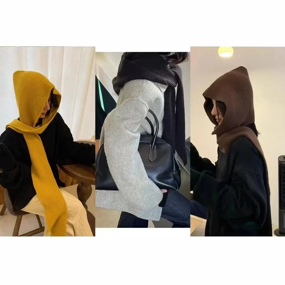 جديد متماسكة قبعة وشاح مجموعة دفئا يندبروف قبعة صغيرة محبوكة مقنعين شال قبعة الشتاء