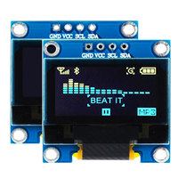 1PCS 0.96' Dual Have 3 Color Blue White Yellow and Blue I2C IIC SPI Serial 128X64 LCD 4-Pin OLED LCD Display Module for Arduino
