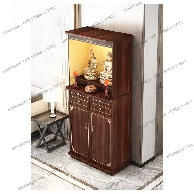 YJ Chinese Offering Table for Home Altar Buddha Shrine Feng Shui Worship Incense Burner Stand