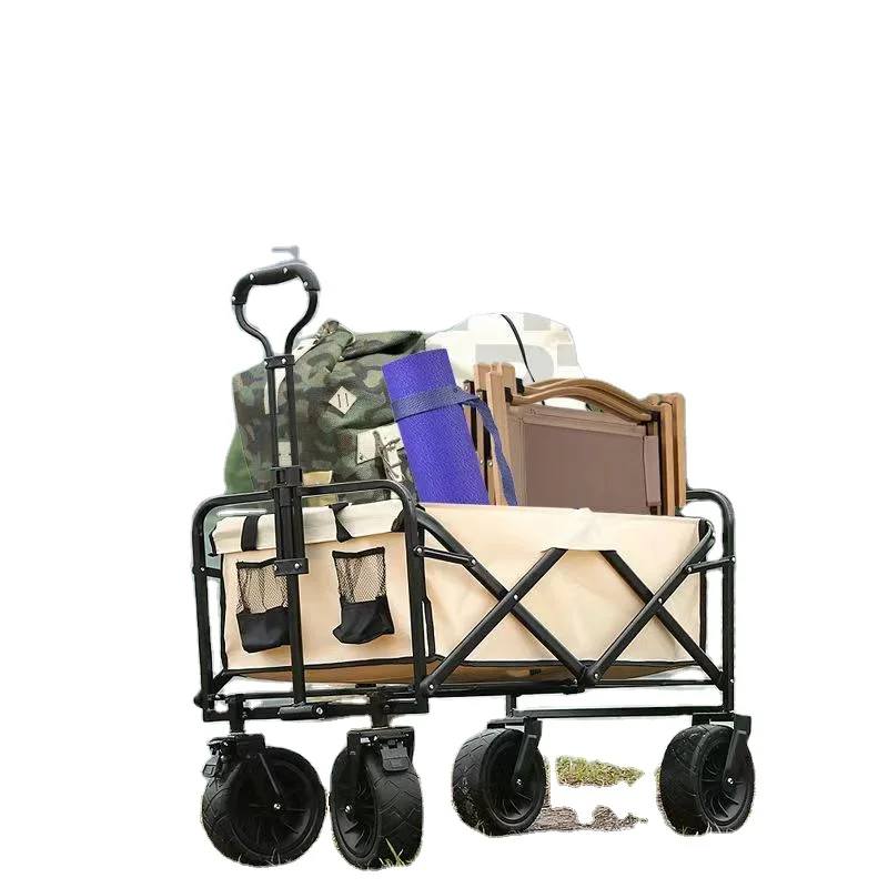 

Outdoor four-wheeled campervan camping trailer foldable equipment supplies portable picnic camper