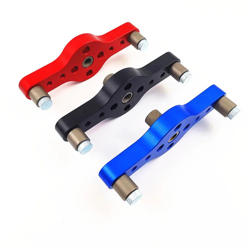 6/8/10 millimetri In Lega di Tasca Verticale Foro Jig per La Lavorazione Del Legno Legno Localizzatore Dowelling Autocentrante Guida della Fresa Kit Perforatrice
