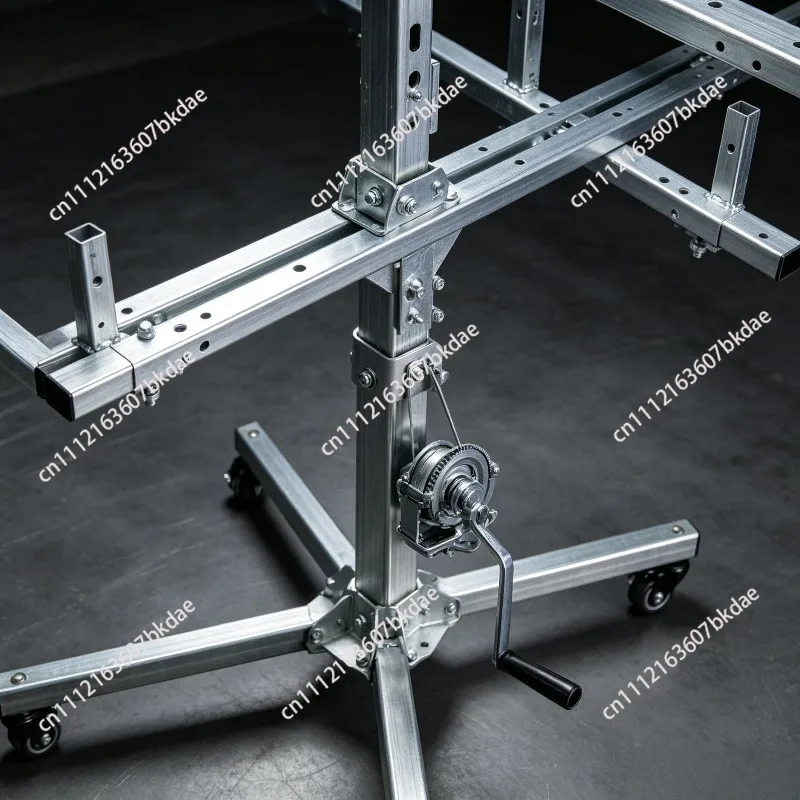 For Air Conditioner Installation Lifter Inner Unit Air Duct Lift Hanging Cabinet Electric Lifting Support Frame with Hand