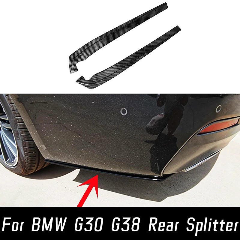 

For 2018-2023 BMW 5 Series G30 G38 Rear Bumper Strip Lip Spoiler Diffuser Splitter Scratch Protector Side Corner Accessories