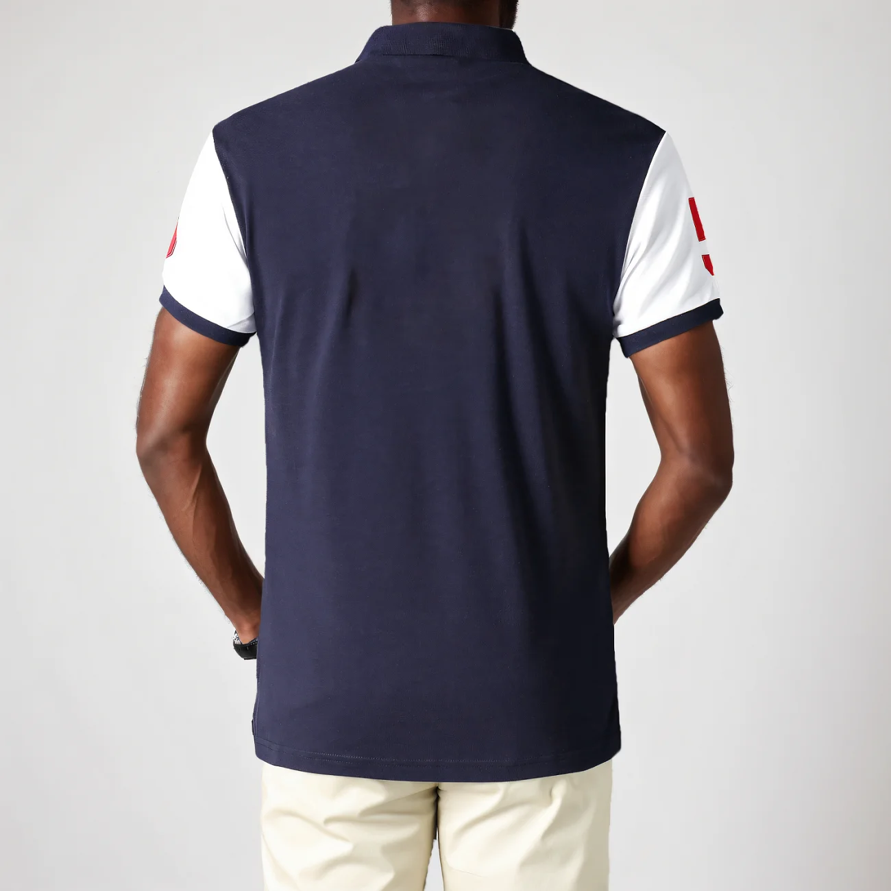 Men's Polo Shirt Tokyo Japan Royal Short Sleeve Leisure Sports Party Cotton Embroidered Luxury Contrast Color Original Design - view 2