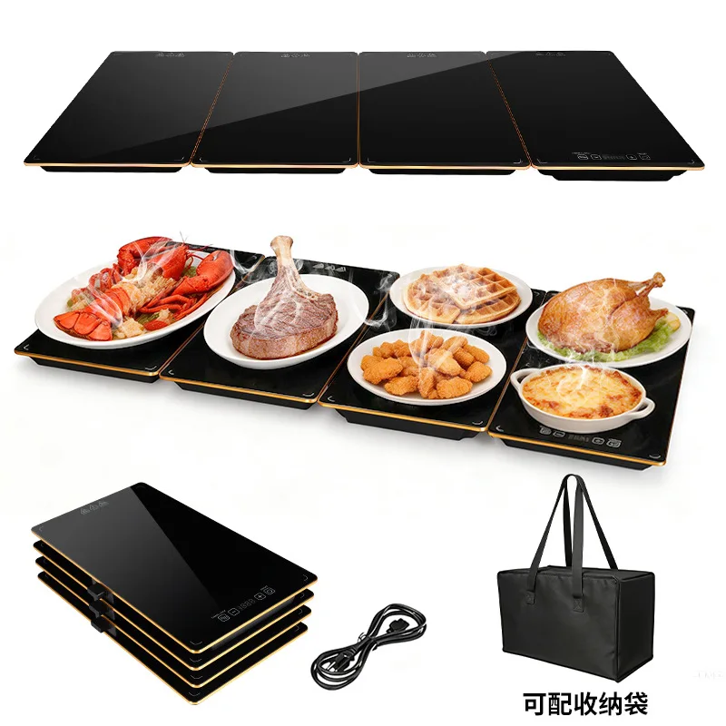 Cross-border splicing electric heating tray food warmer insulation board hot cutting board vegetable heating board