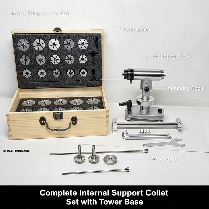 Watch Repair Turret, Internal Support Fixture for Watch Bottom Cover & Round Wire Polishing, Fixed-Angle Positioning Tool