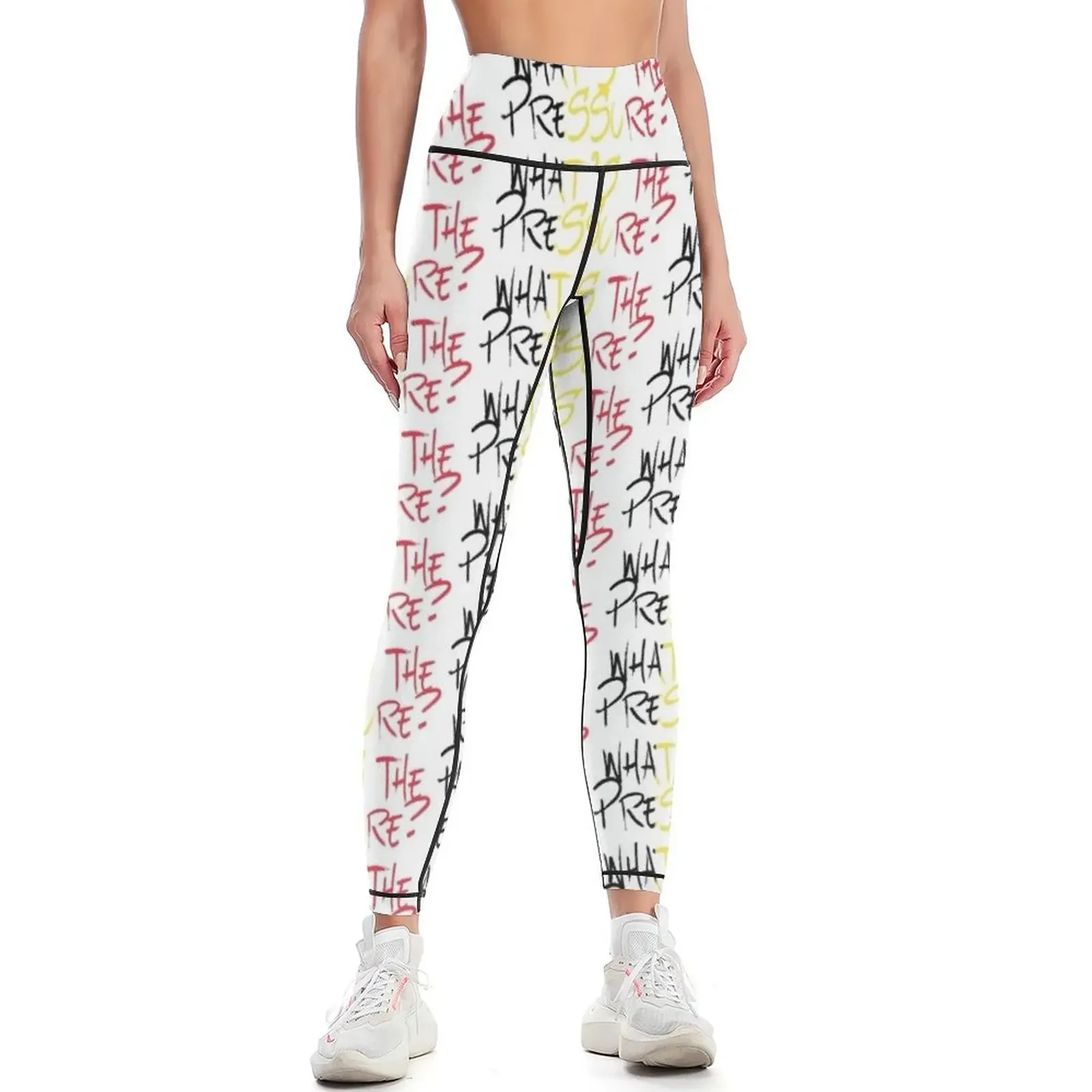 

What's The Pressure - Laura Tesoro - Belgium - Eurovision 2016 Leggings Golf wear sports shirts gym Womens Leggings