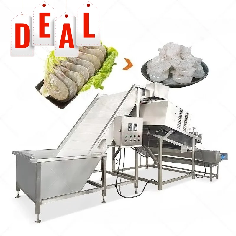 Prawn Selection Classifier Machine stainless steel shrimp peeler prawn shrimp deveine shrimp peeling machine Customized