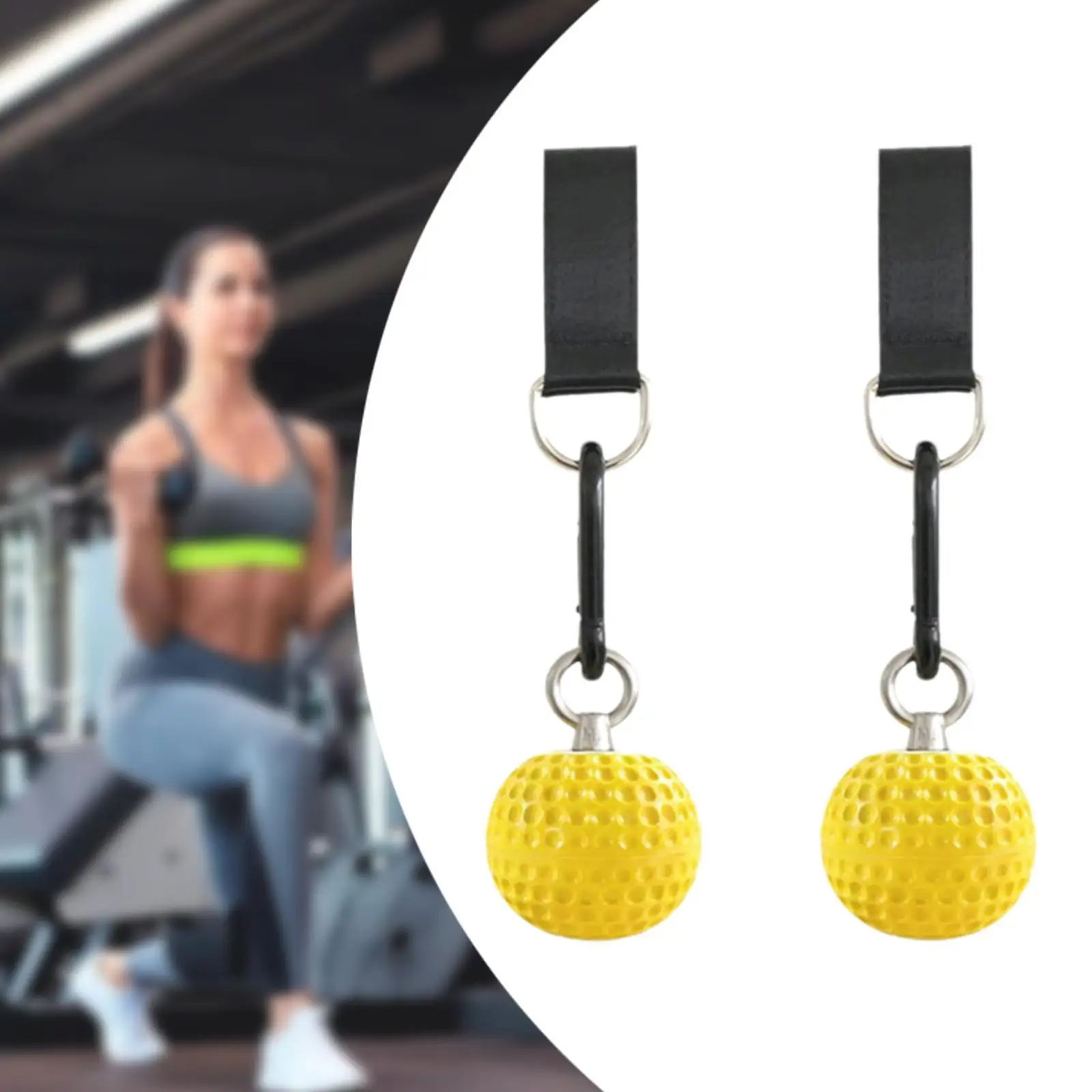 2 Pieces Climbing Pull up Ball Hold Grips for Home Fitness Chin up Bar