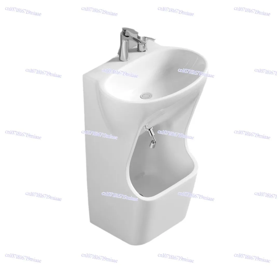 

Foot Wash Basin One-piece Face Wash Hand Wash Foot One-piece Ceramic Small Clean Basin Bathroom