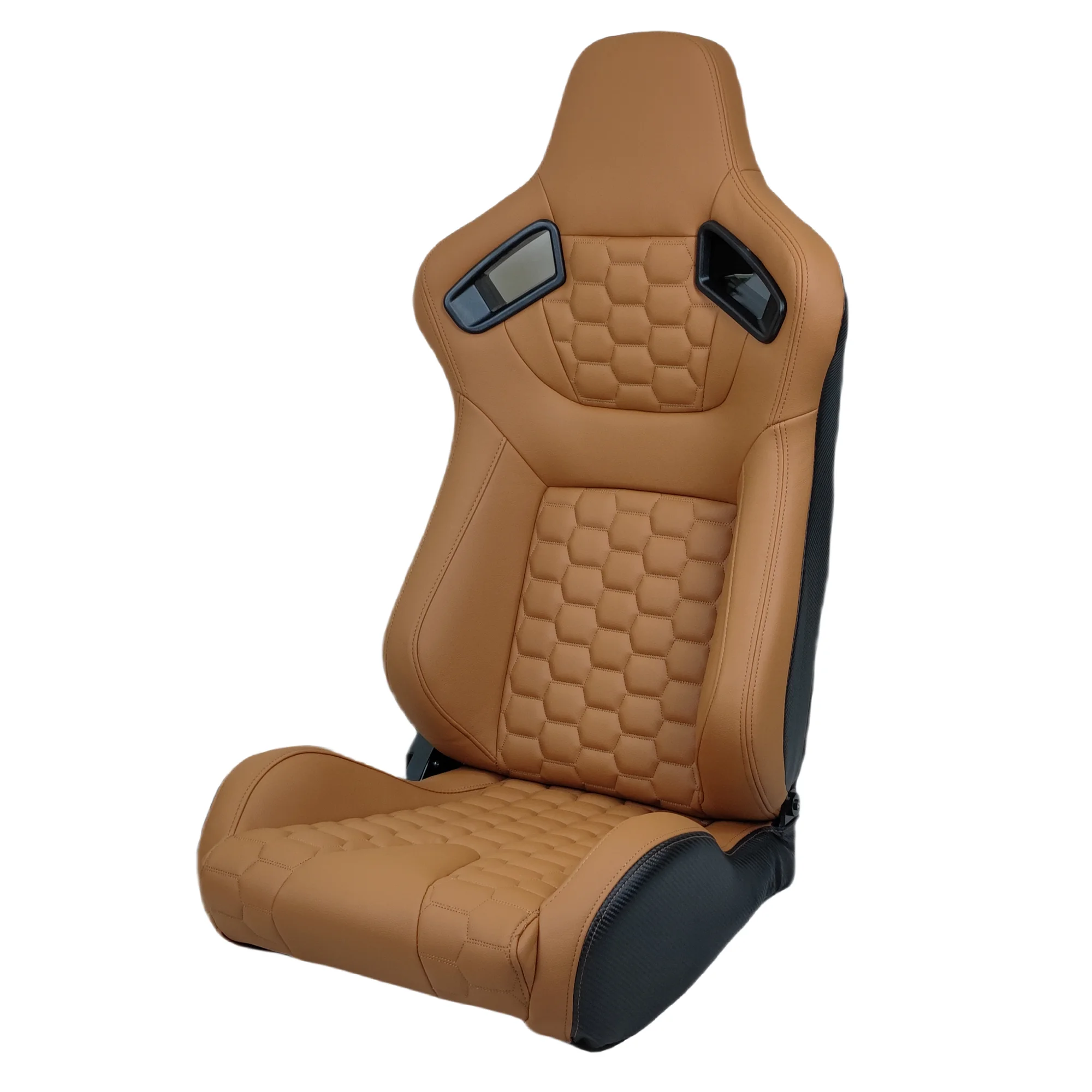 JBR9008 Beige High Quality PU Leather And Velvet Adjustable Car Racing Simulator Sim Auto Bucket Seats