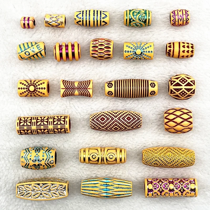 New 5pcs--50pcs Imitation Retro Acrylic Beads for Jewelry Making DIY Children Handmade Bracelets Necklace Accessories